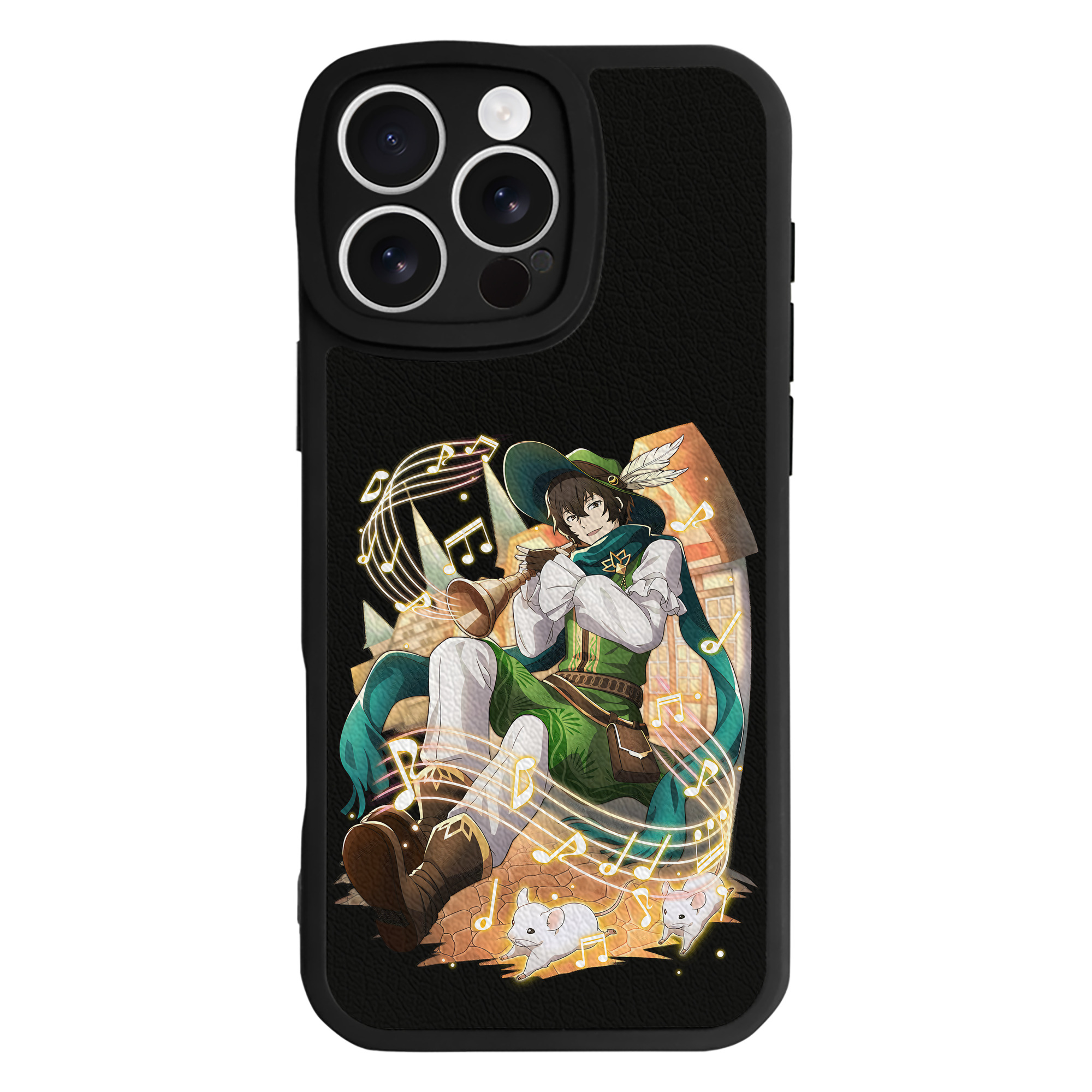 （画像用） 文豪ストレイドッグス Bungo Stray Dogs 【iPhone 16シリーズ対応】シリコンスマホケース（レザー調） 材質：シリコン